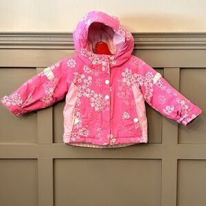 Columbia Pink Floral Kids Puffer Jacket